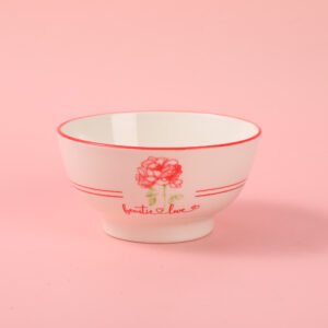 5.5 "January Rose" Tazón de Ensalada de Cerámica