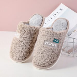 Zapatillas de punta cerrada para hombre de la marca Simple Fashion - Café claro 42-43