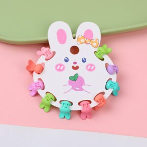 Macaron Frosted Pinzas para niños 10pcs-3