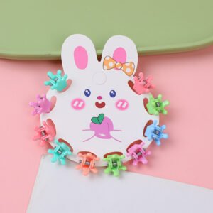Macaron Frosted Pinzas para niños 10pcs-7