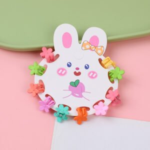 Macaron Frosted Pinzas para niños 10pcs-5