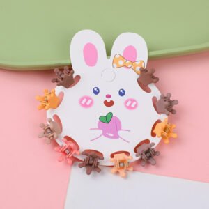 Clips esmerilados para garras en té con leche 10pcs-3