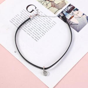 Collar redondo de diamantes Temperament Point