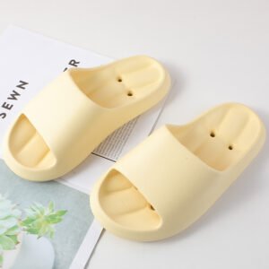 Zapatillas de Baño para Mujer - Amarillo Cálido 37-38