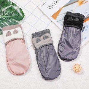 Chiba Show Guantes de dibujos animados de cinco dedos para señoras