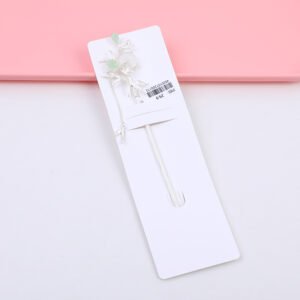 Pinza de pelo de borlas de hoja de bambú Ruyi