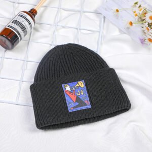 Sombrero de punto único de estilo de calle - Negro