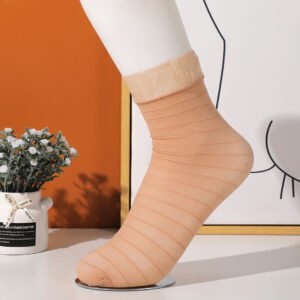 Medias de seda cortas plateadas para mujer, 4 pares