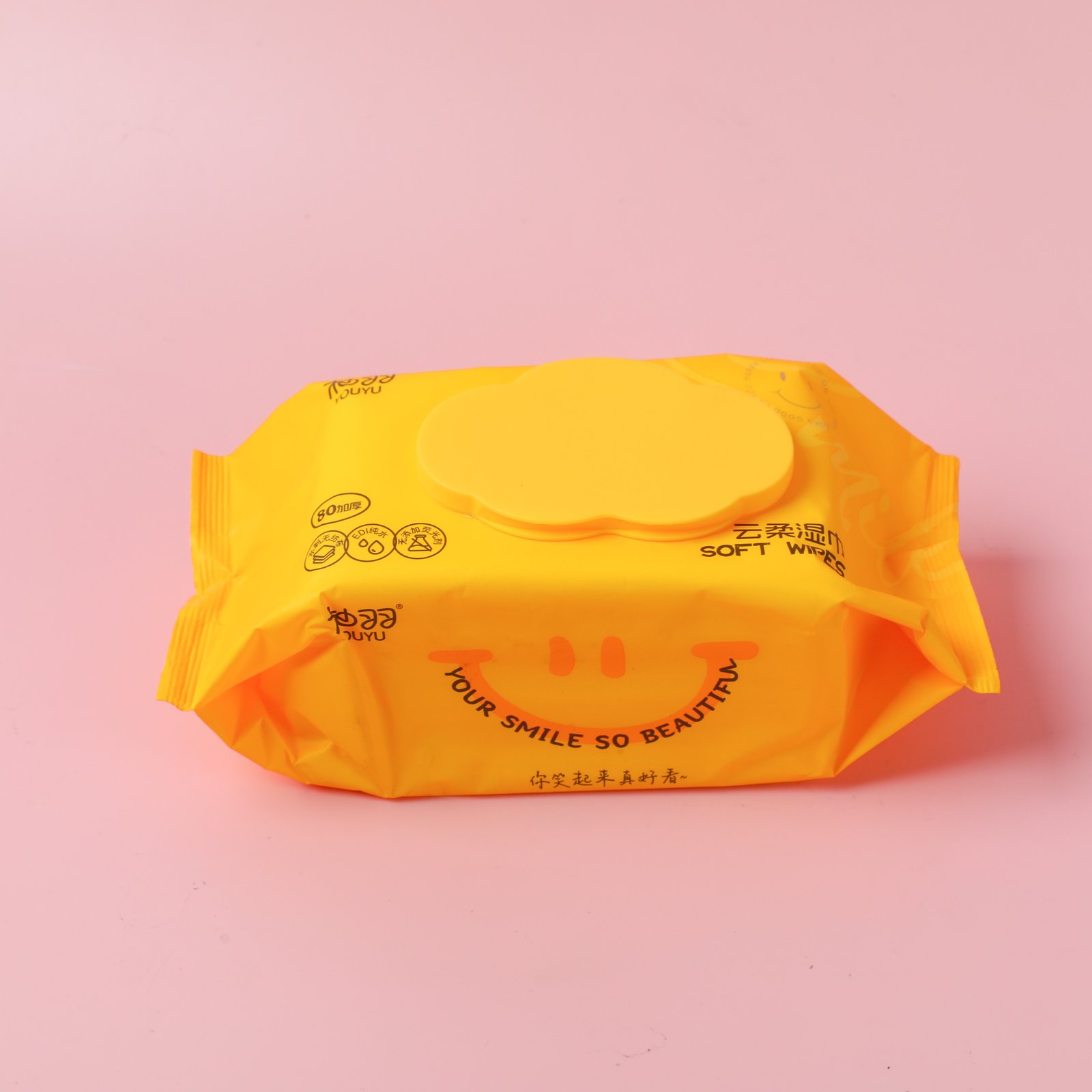 Toallitas húmedas de cara sonriente en la nube 72 piezas XL0-1