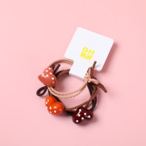 La polka-dot corazón niños de la cinta de pelo 3pcs