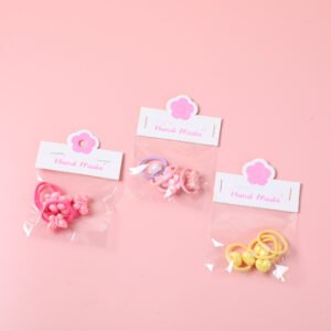 Series de lazo de pelo infantil electroplated 4pcs