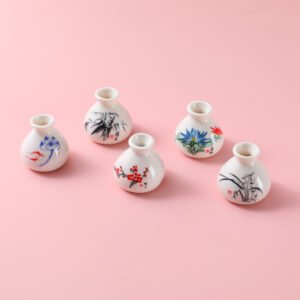 Taza de té floral de porcelana de vidrio de sauce