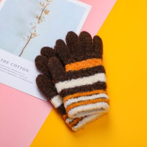 Xiuzhiyan children purl five-finger gloves