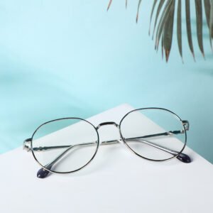 Gafas de arte polígono - Plata