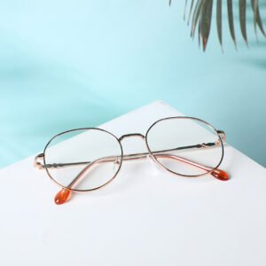 Gafas de arte polígono - Oro rosa
