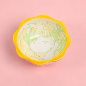 4 Serie Conejo en Flor - Plato Sabor Flor de Loto