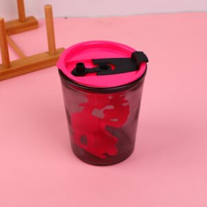 Taza con pajita recta Alphabet 350ml