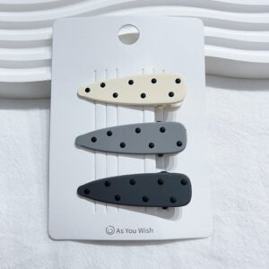 Clip de garra redondo serie Polka Dot 3 piezas-10