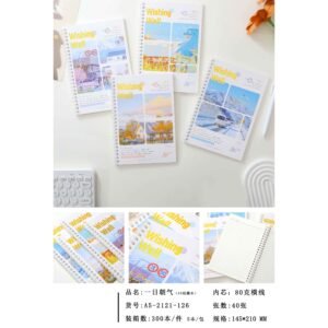 Un día de vitalidad (cuaderno en espiral A5) 40 páginas A5-2121-126