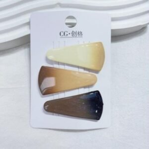 Estuche de cuero degradado de café triangular de 5CM 3 piezas
