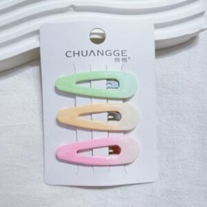 Estuche de cuero degradado colorido con gota de agua hueca de 5CM 3 piezas
