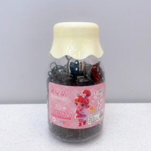 Adhesivo gran botella de leche de cáscara + aguja de afeitado negro