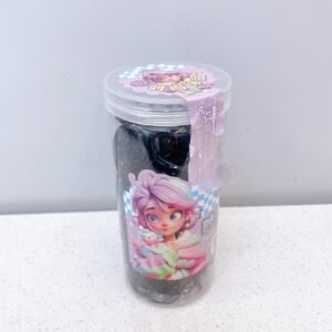Lazos para el cabello negros (empaquetados en barril)