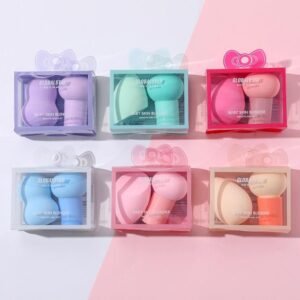 Cabeza De Hongo Bowknot Esponja De Maquillaje Cabeza De Hongo 2pcs - AGE-129A