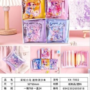 Rainbow Pony Mini Cuaderno de arena líquida XX-7002