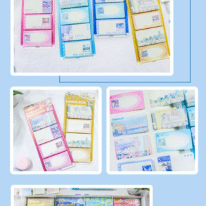 Juego de notas adhesivas de papel de colores interminables