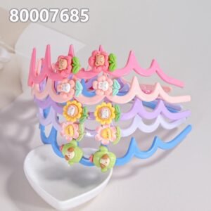 Diadema para niños con animales y flores