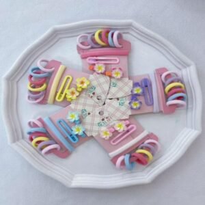 Conjunto de accesorios para el cabello de Plumeria 10pcs