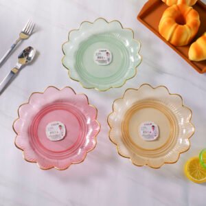 Pequeño bandeja de almacenamiento transparente de lujo 6753