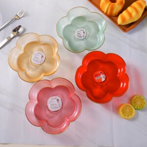 Pequeño bandeja de almacenamiento transparente de lujo 6592