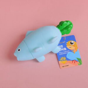 Juguete esponjoso de pescado zanahoria estirable
