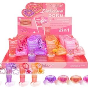 Color-Changing Lip Oil with Bell Ring Charm + Solid Lip Balm – JL-0060 (English Version)