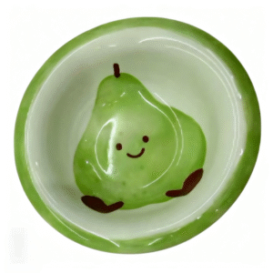 4.6 Tazón de aperitivos con borde - Pera verde sonriente