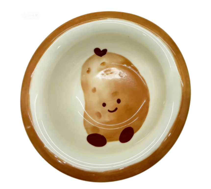 4.6 Tazón de aperitivos con borde - Happy Potato
