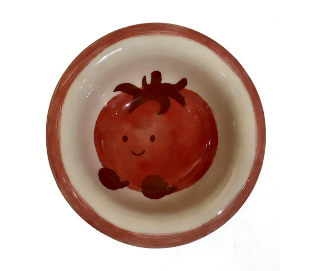 4.6 Tazón de aperitivos con borde - Tomate corazón