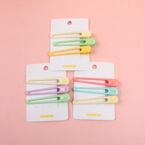 Pinza para pato con gota de agua de colores 3pcs