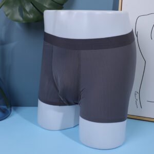 Calzoncillos lisos ligeros sin costuras para hombre - gris oscuro XXXXL