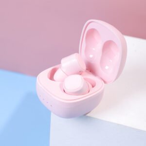 Auriculares Bluetooth TWS de estilo simple y pequeño - rosa