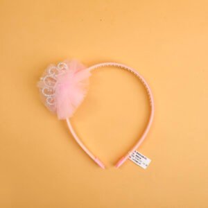Diadema de malla de corona - Rosa