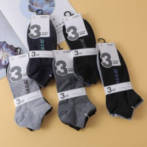Calcetines cortos para hombre / 3 pares