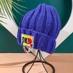 Gorro de pelo con cadena personalizado - Azul