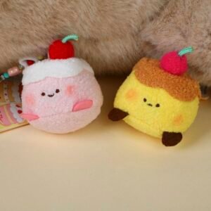 Muñeca de tela con colgante de teléfono - Pequeño postre