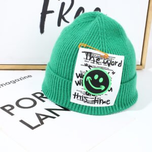 Gorro Smiley Paperclip - Verde