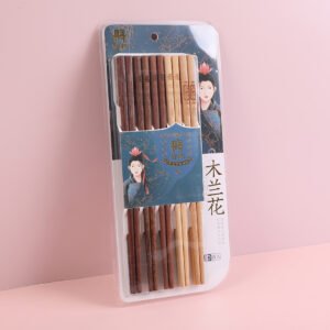 Palillos de madera tallada 10pcs