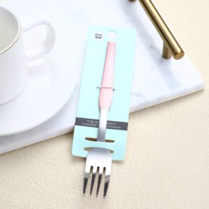 Tenedor y cuchara rosa español nº 2