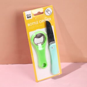 Abrebotellas de Acero Inoxidable + Cuchillo para Frutas Combo-544